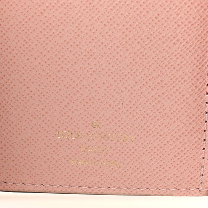 Louis Vuitton Damier Ebene Victorine Wallet Rose Ballerine 6 of 6