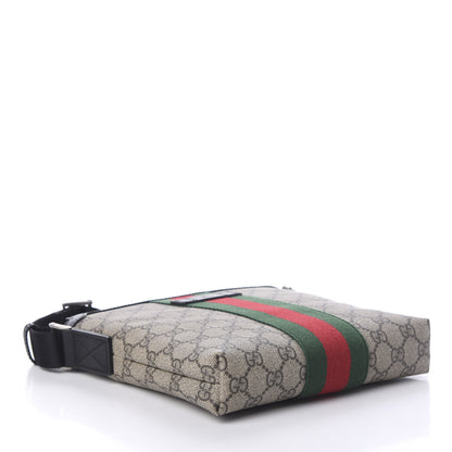 Gucci GG Supreme Monogram Web Messenger Bag Black 3 of 9