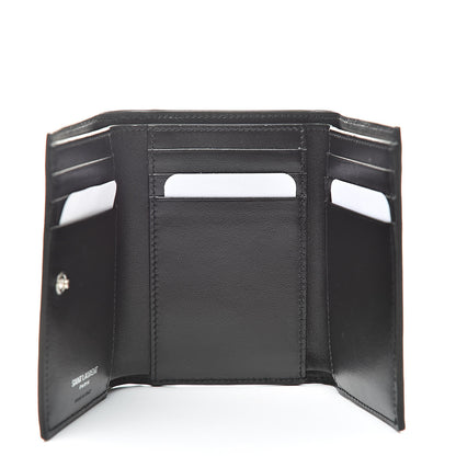 Saint Laurent Smooth Calfskin Compact Wallet Black 5 of 10