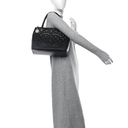 Chanel Caviar Quilted Medallion Tote Black 2 of 10