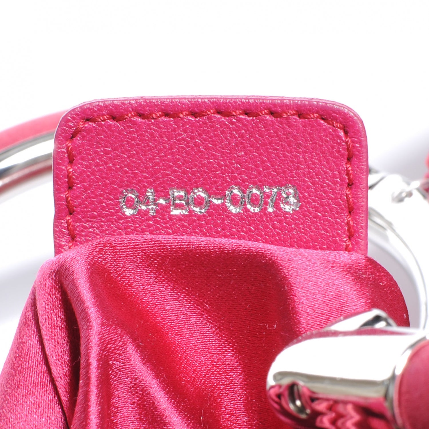 Christian Dior Satin Soft Babe Tote Fuchsia 8 of 8