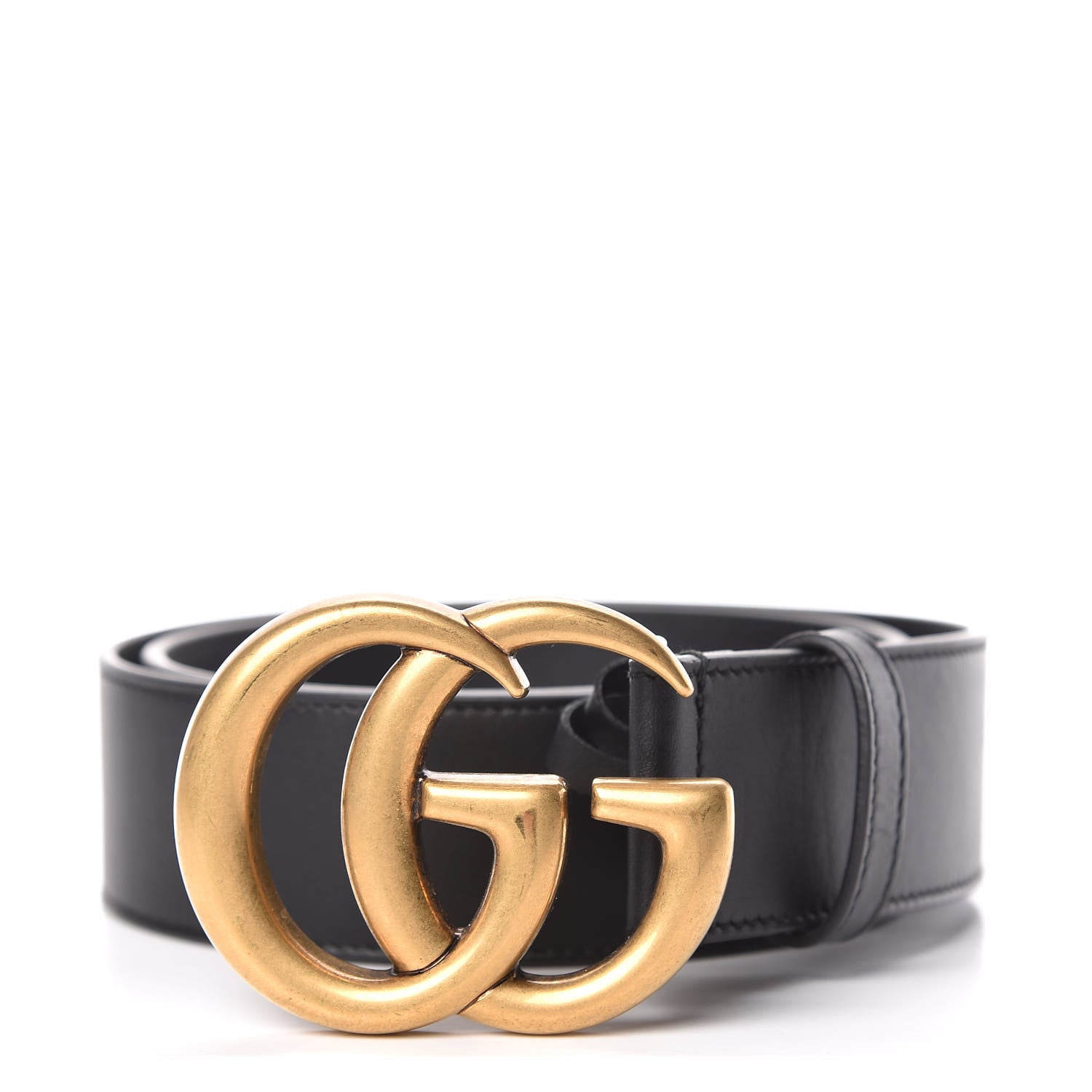 Gucci Calfskin Double G 40mm Belt 75 30 Black 1 of 7