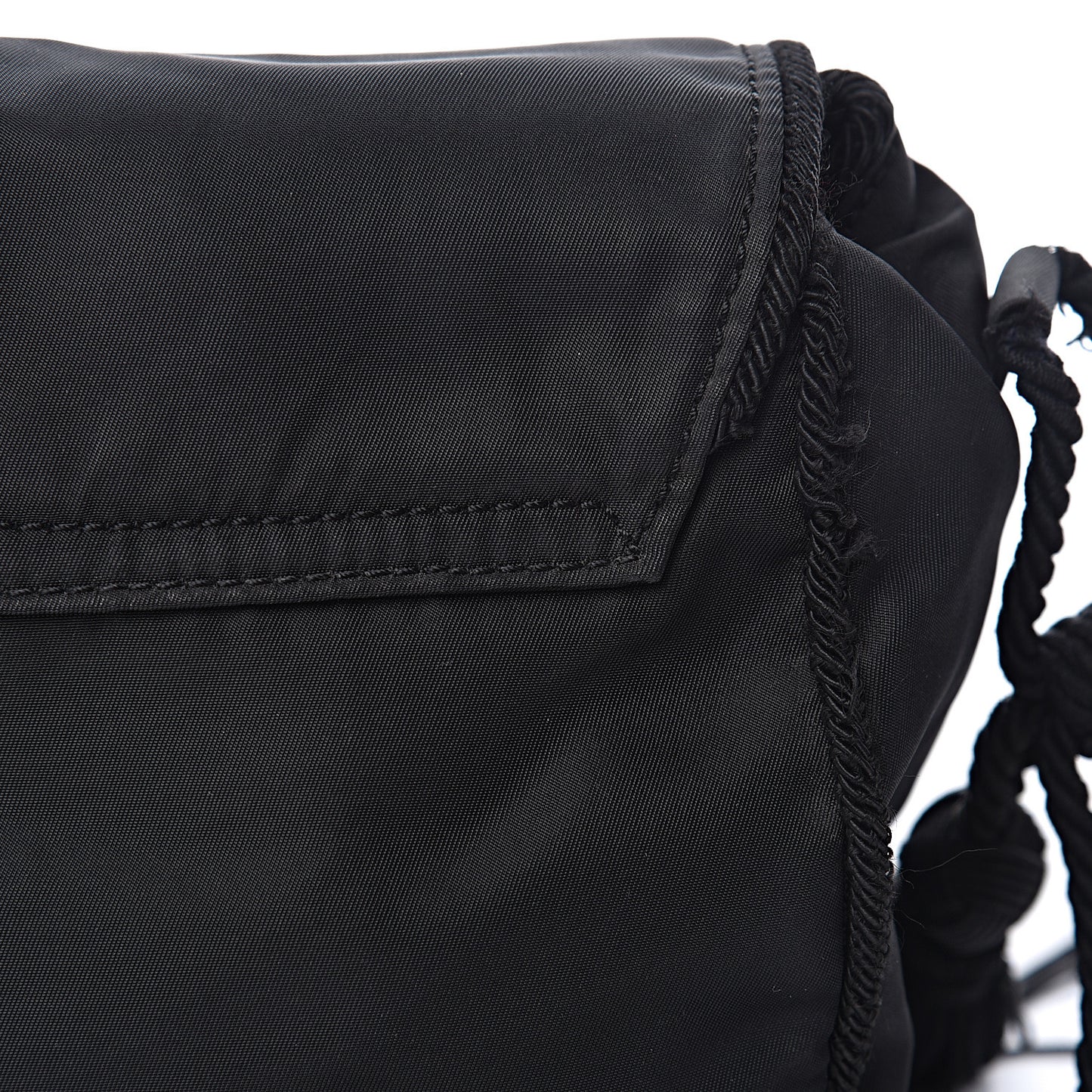Tessuto Nylon Beaded Bag Black
