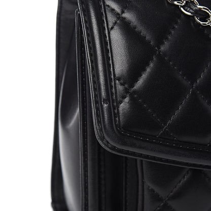 Chanel Lambskin Quilted Large Geometric Flap Black 13 of 17