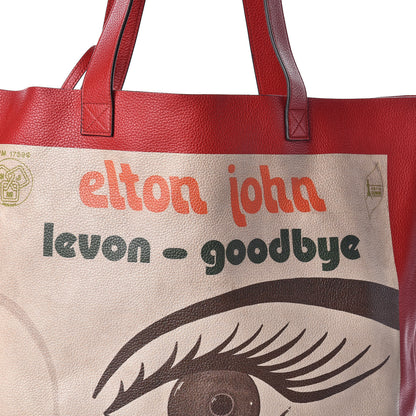 Gucci Calfskin Elton John Levon-Goodbye Tote Red 8 of 10