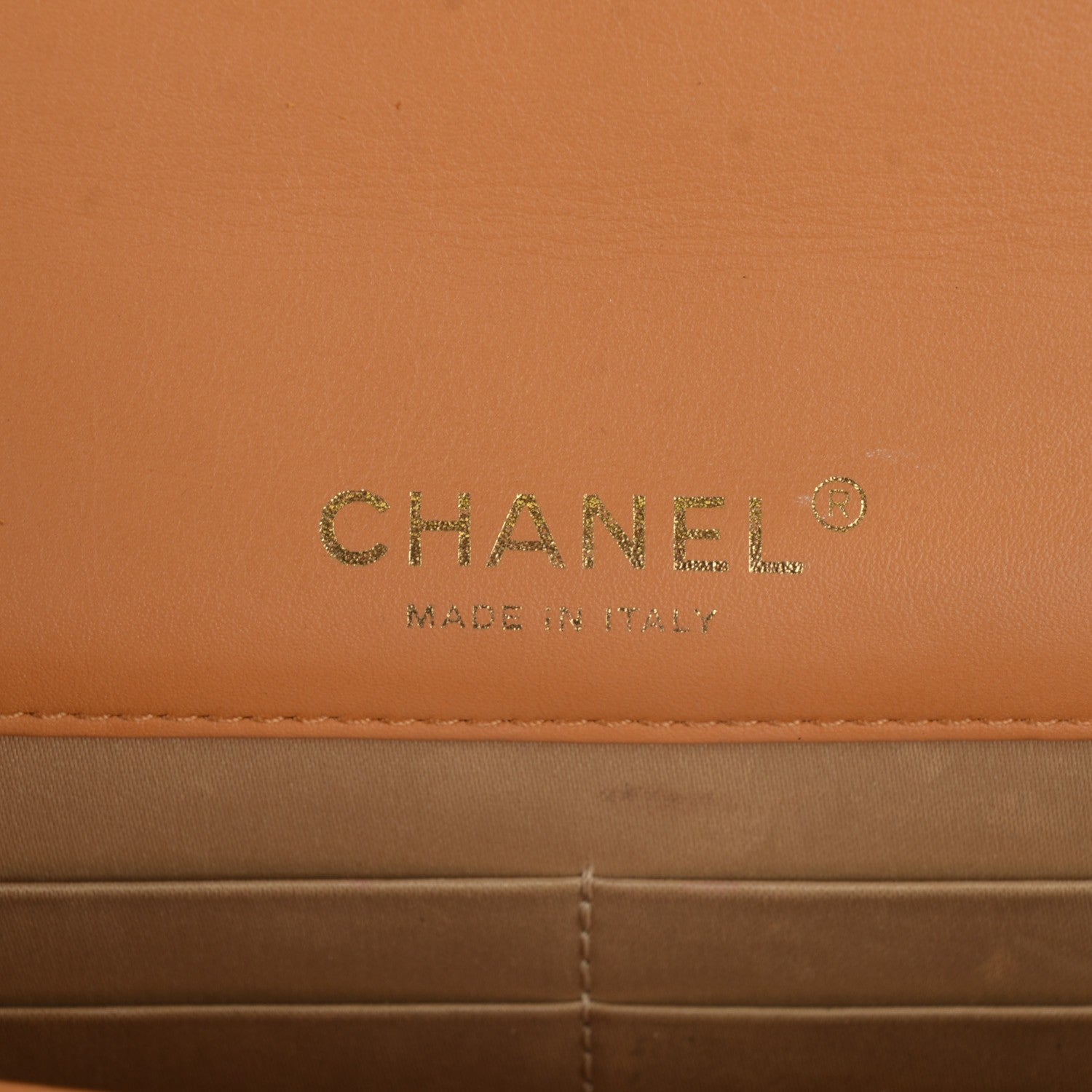 Chanel Lizard Golden Class Wallet on Chain WOC Orange 5 of 7