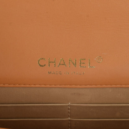 Chanel Lizard Golden Class Wallet on Chain WOC Orange 5 of 7