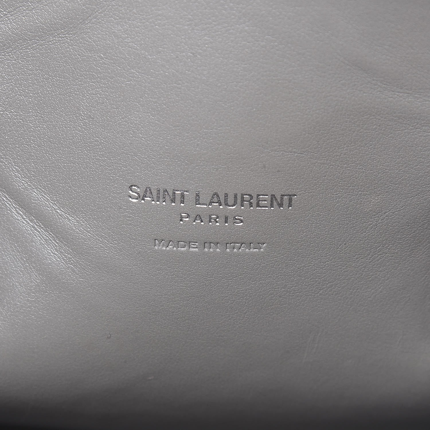 Saint Laurent Grained Calfskin Topstich Baby Sac De Jour Grey 7 of 15
