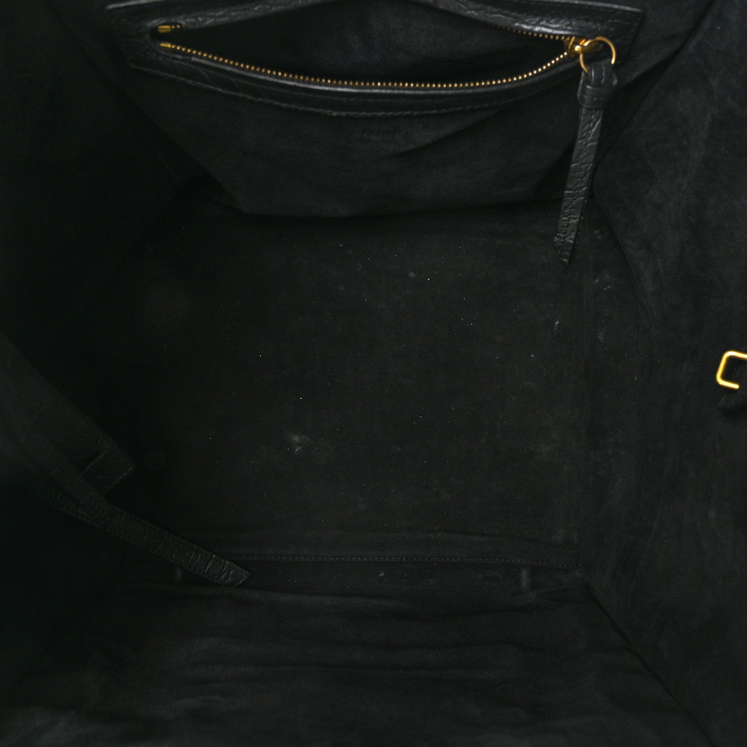 Celine Calfskin Crocodile Embossed Medium Phantom Luggage Black 5 of 10