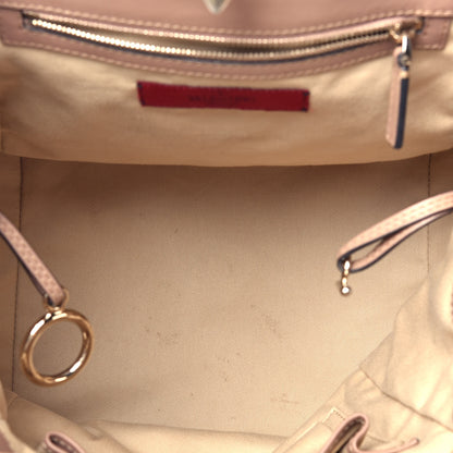 Valentino Garavani Calfskin Rockstud New Dome Bucket Tote Poudre 6 of 10