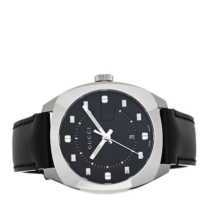 Gucci Stainless Steel Calfskin 40mm GG2570 Quartz Watch Black 2 of 4