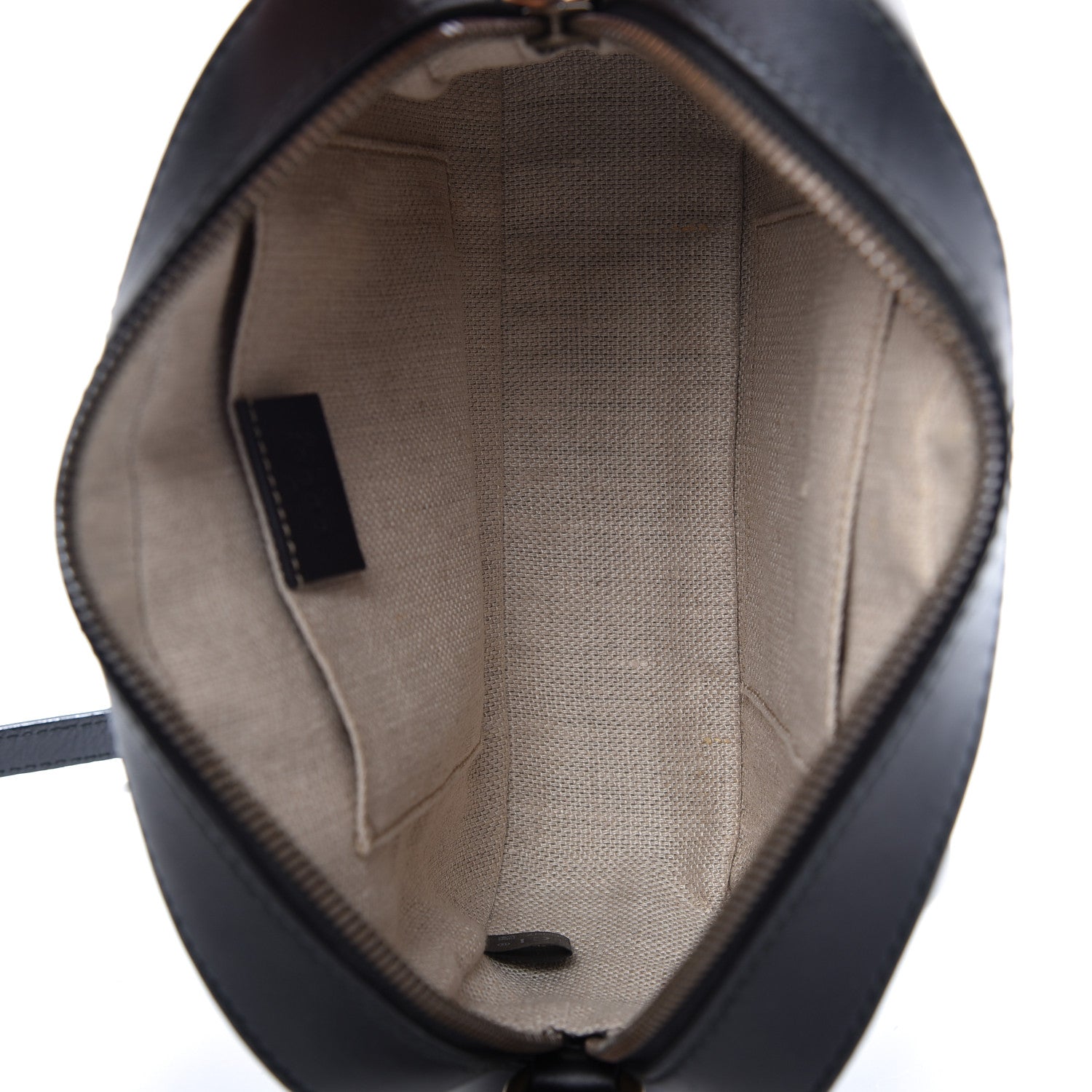 Gucci Calfskin Web Small Webby Bee Shoulder Bag Black 5 of 9