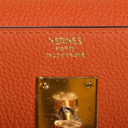 Hermes Togo Kelly Retourne 32 Orange 7 of 22