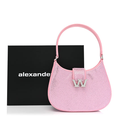 Alexander Wang Mesh Crystal Rhinestone Small Legacy Hobo Prism Pink 10 of 10