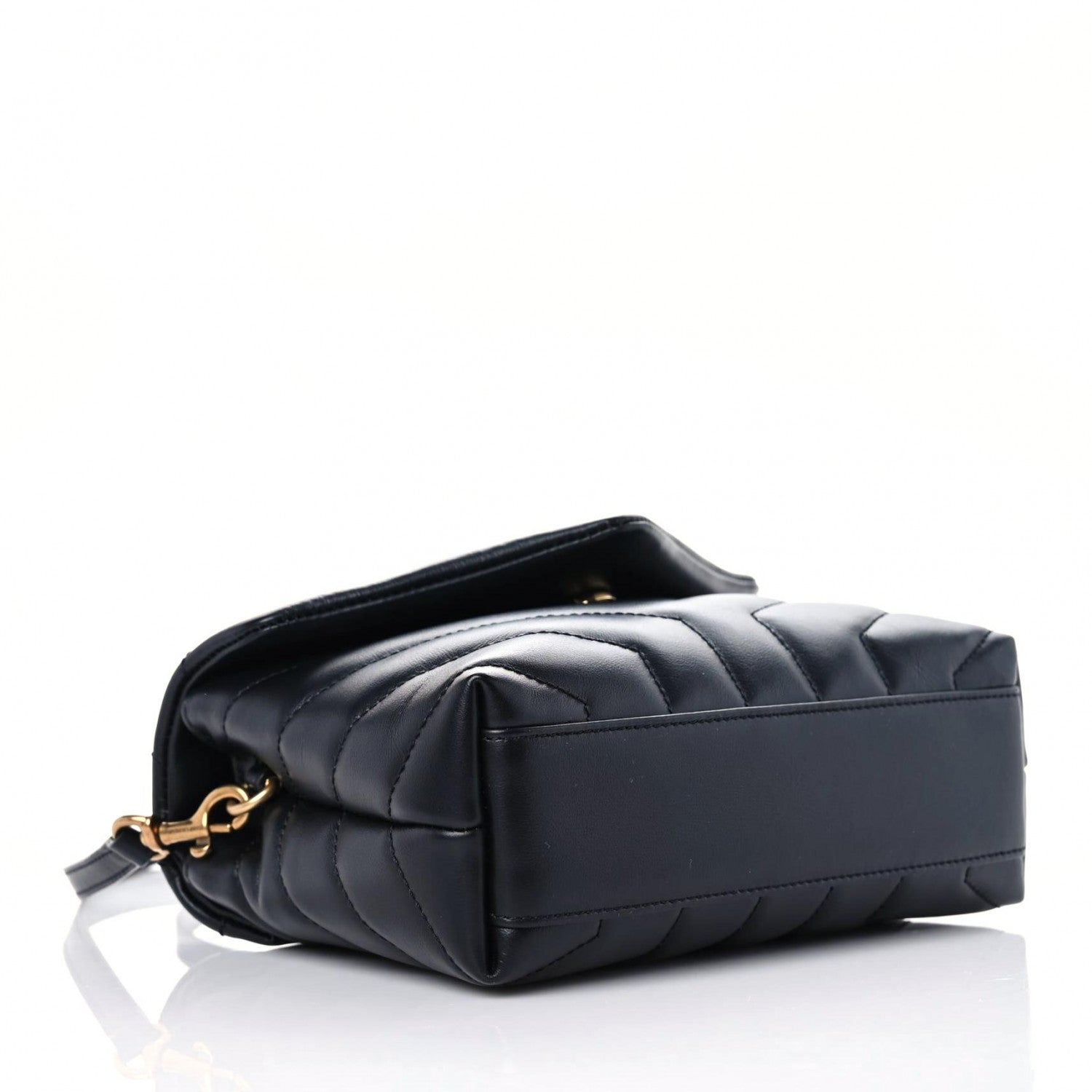 Saint Laurent Calfskin Y Quilted Monogram Toy Loulou Crossbody Bag Black 3 of 9