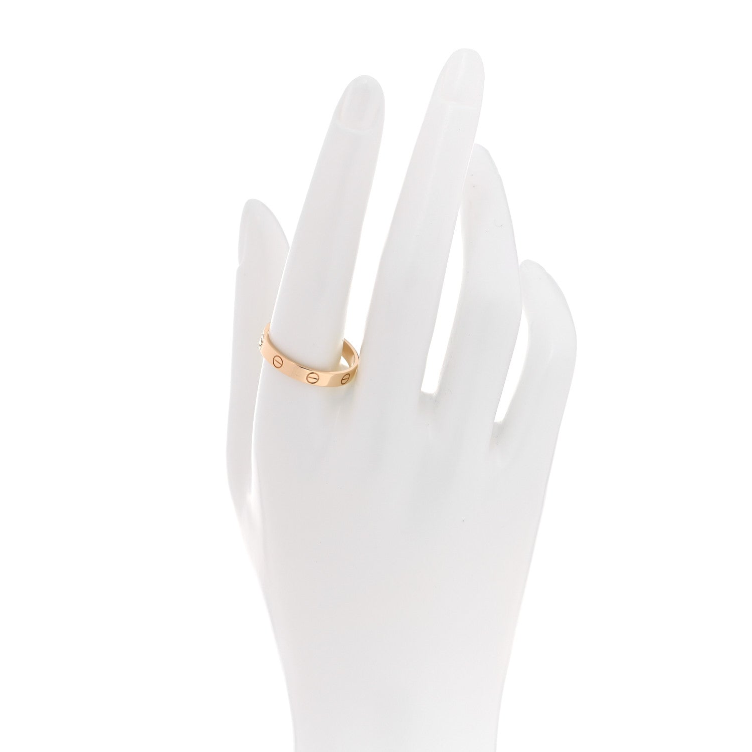 Cartier 18K Yellow Gold 3.5mm LOVE Wedding Band Ring 64 10.75 2 of 5