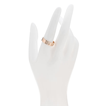Hermes 18K Rose Gold Diamond PM H D'Ancre Ring 59 8.75 2 of 5