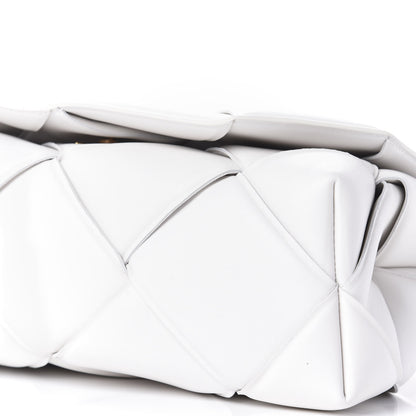 Bottega Veneta Nappa Intreccio Padded Top Handle Shoulder Bag White 8 of 11