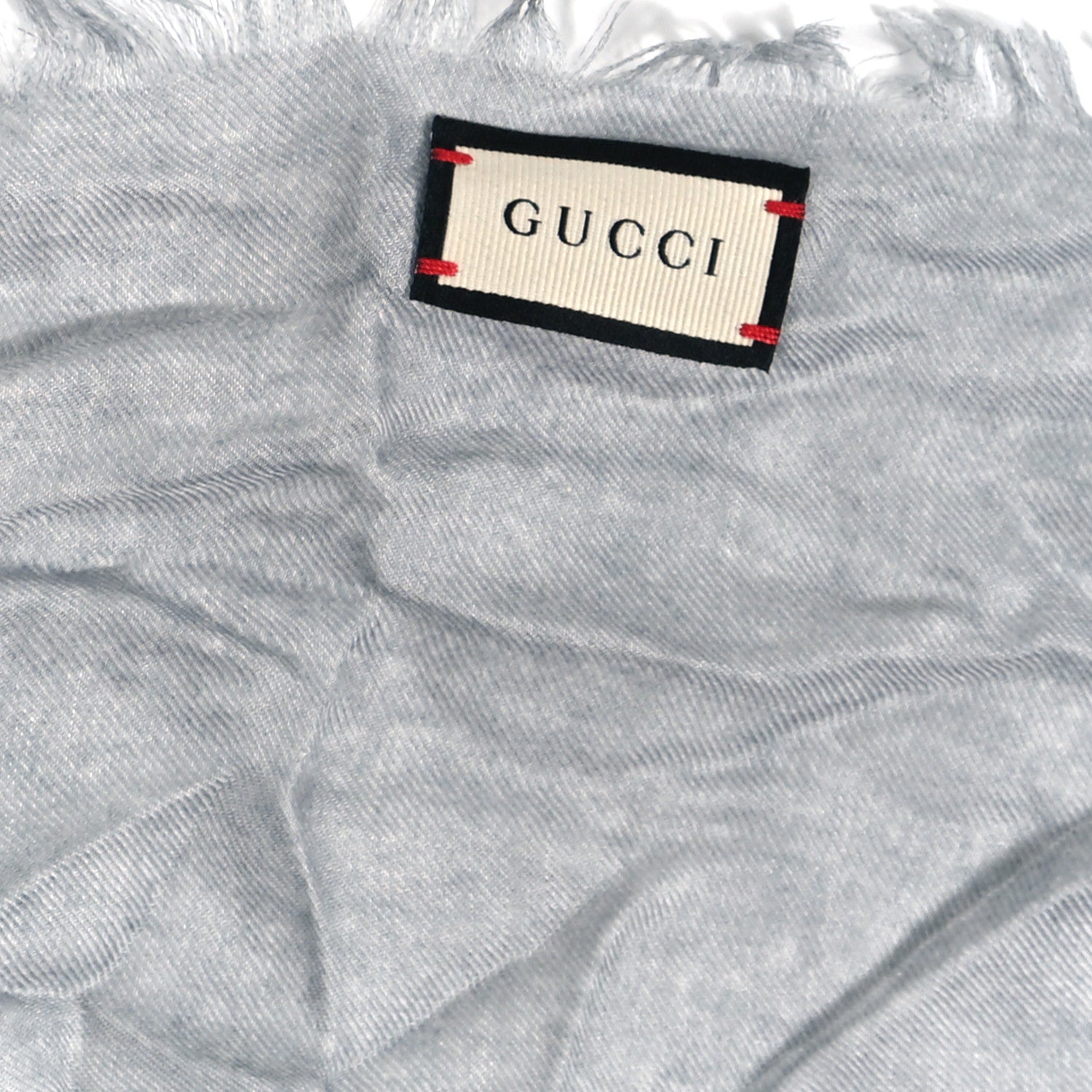Gucci Modal Silk GG Shawl Grey Blue 2 of 3