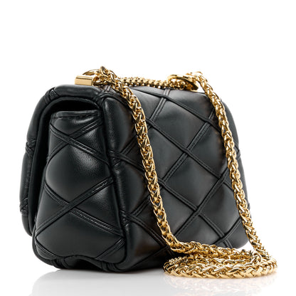 Louis Vuitton Lambskin Malletage Pico GO-14 Black 3 of 11