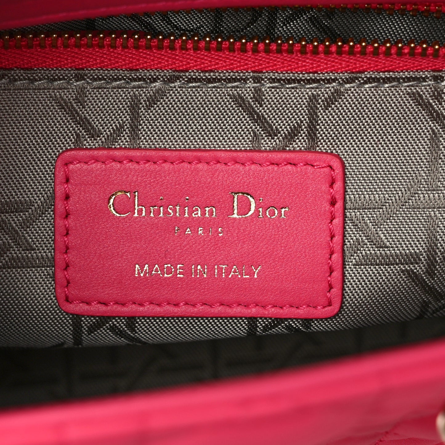 Lambskin Cannage Small My ABCDior Lady Dior Fraise
