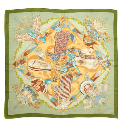 Hermes Silk Mon Ami Pierrot Scarf 90 1 of 11