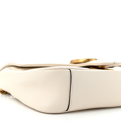 Gucci Calfskin Matelasse Mini GG Marmont Shoulder Bag White 9 of 12