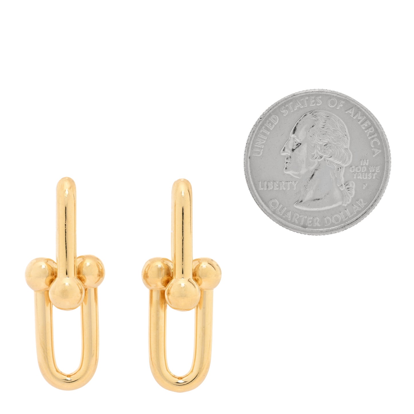 18K Yellow Gold Large HardWear Link Earrings