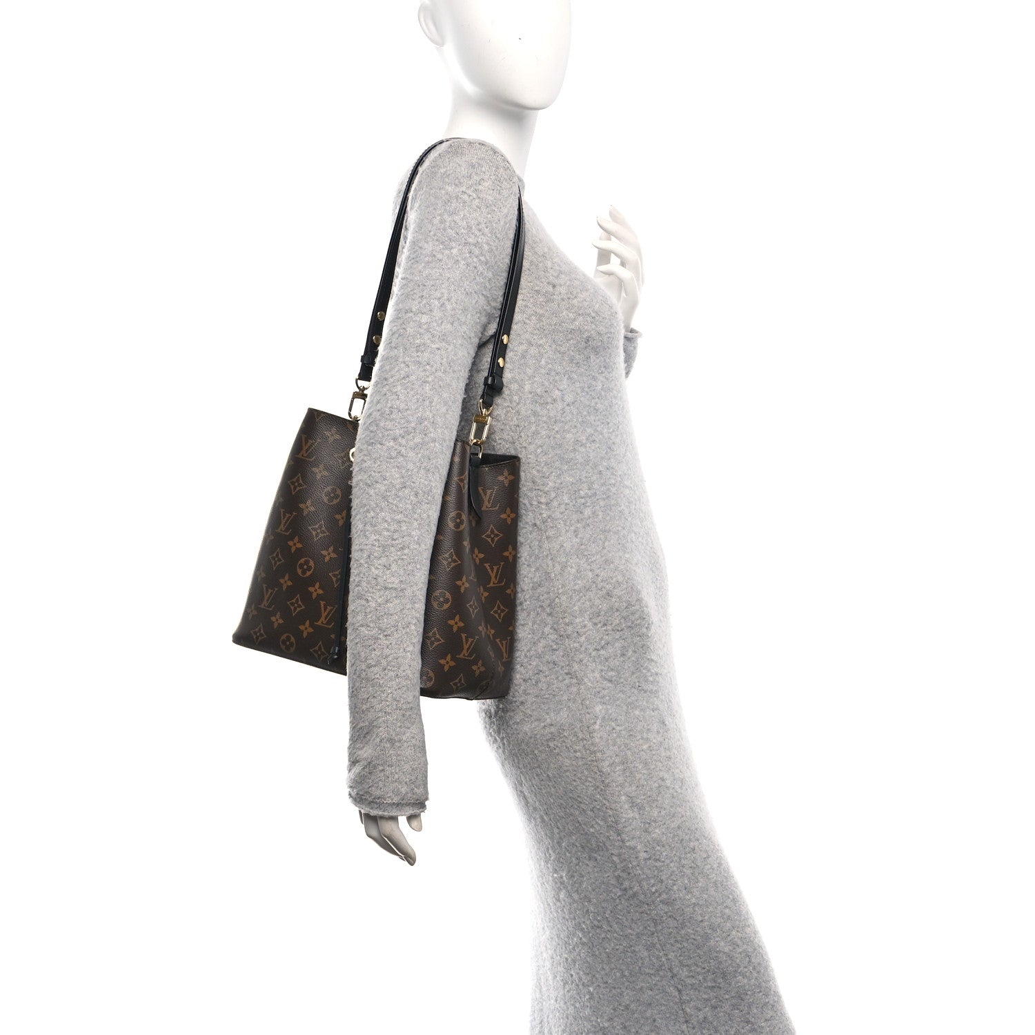Louis Vuitton Monogram Neonoe MM Black 2 of 11