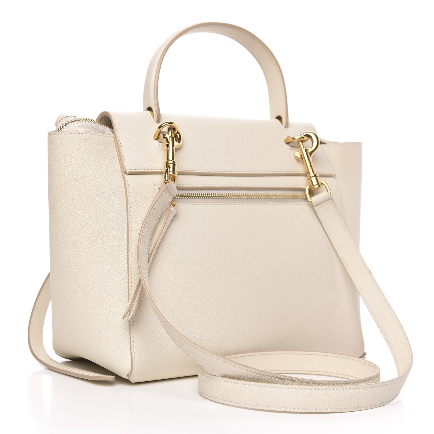 Celine Grained Calfskin Micro Belt Bag White 3 of 13