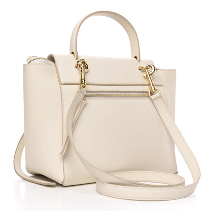 Celine Grained Calfskin Micro Belt Bag White 3 of 13