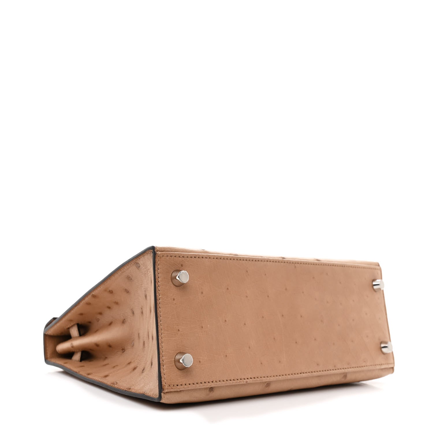 Hermes Ostrich Kelly Sellier 25 Chai 4 of 12