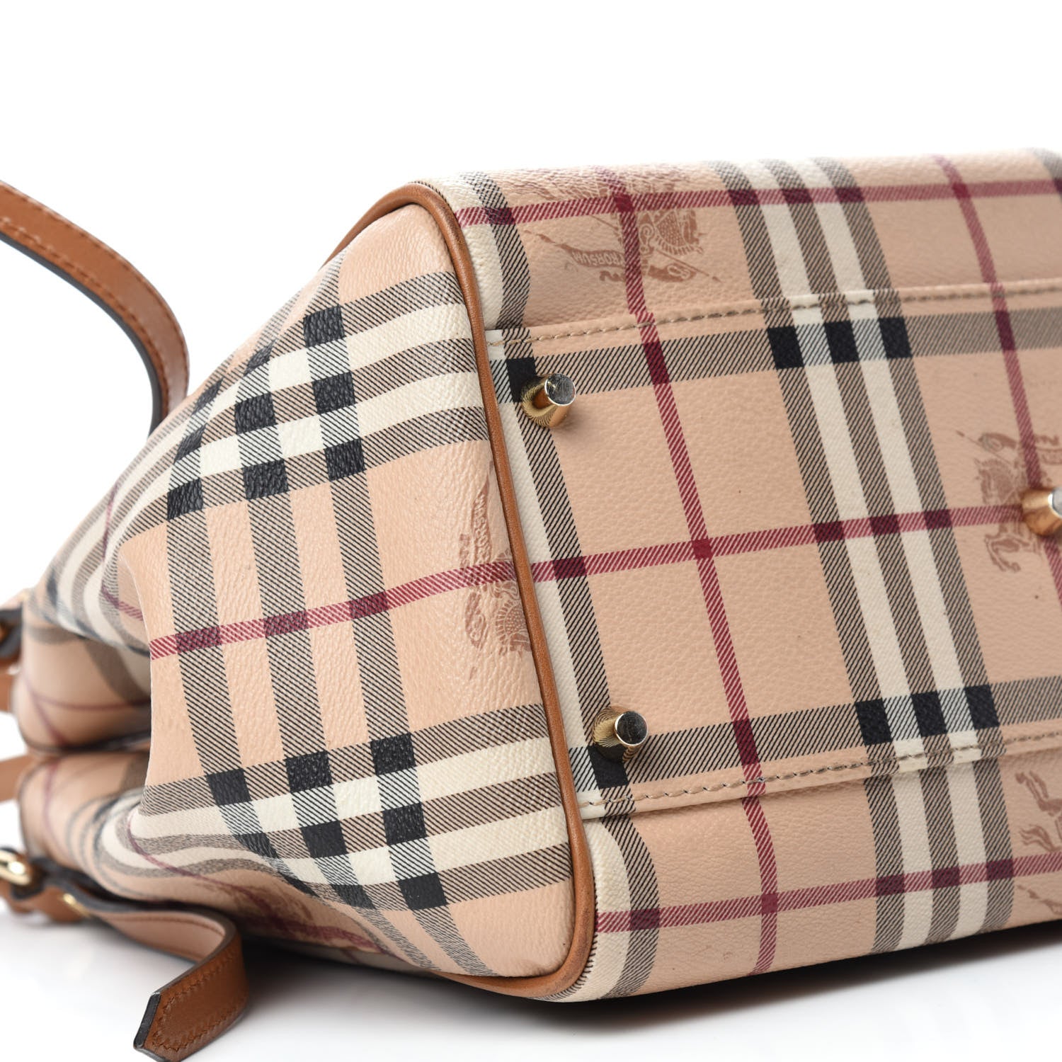 Burberry Haymarket Check Small Canterbury Tote Brown 6 of 14