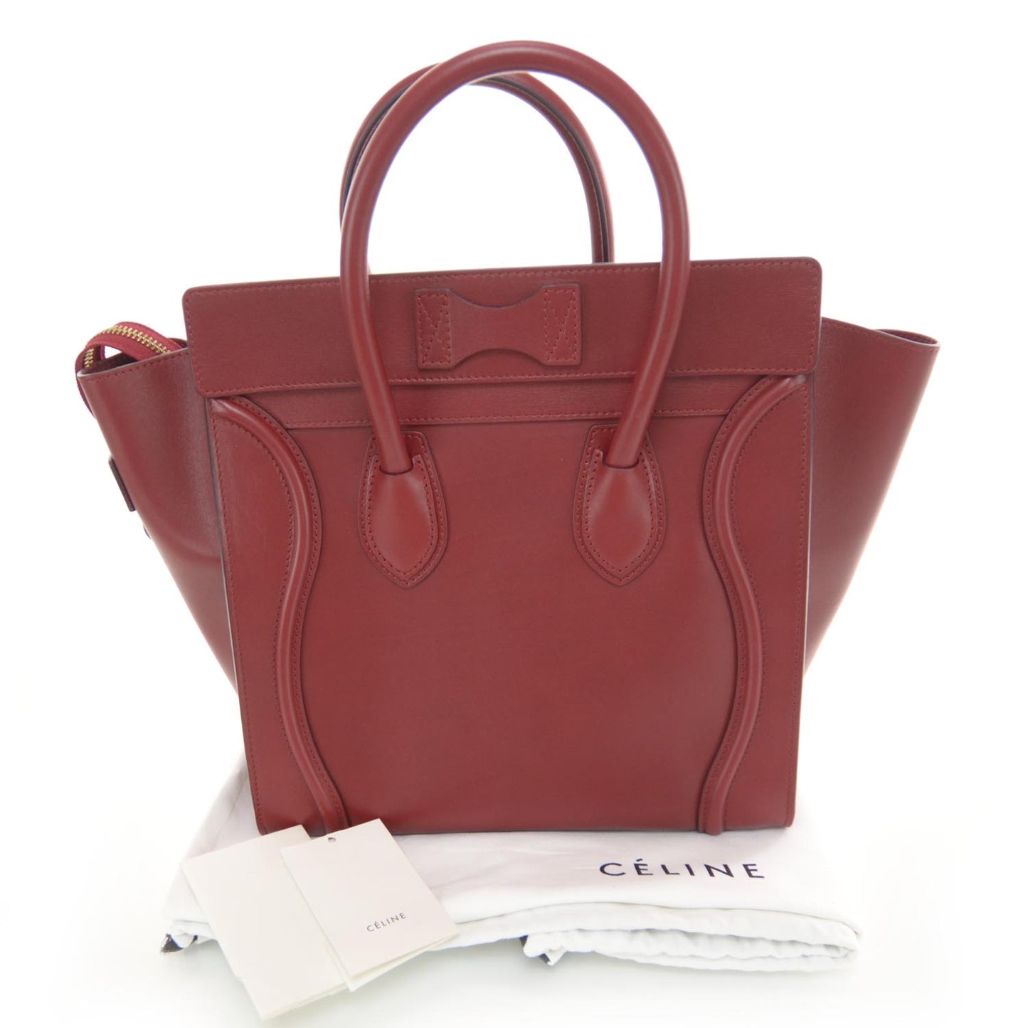 Smooth Calfskin Mini Luggage Bag Red