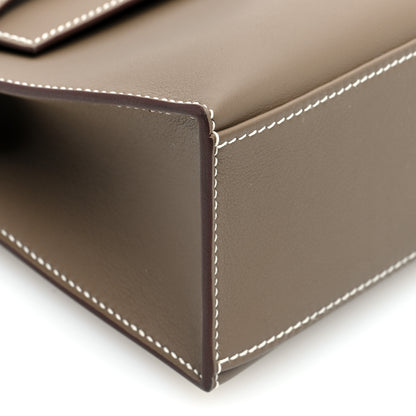 Hermes Swift Kelly Pochette Clutch Etoupe 9 of 11