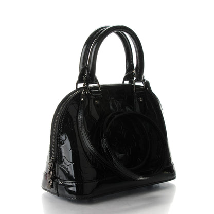 Louis Vuitton Vernis Alma BB Noir Magnetique 3 of 7