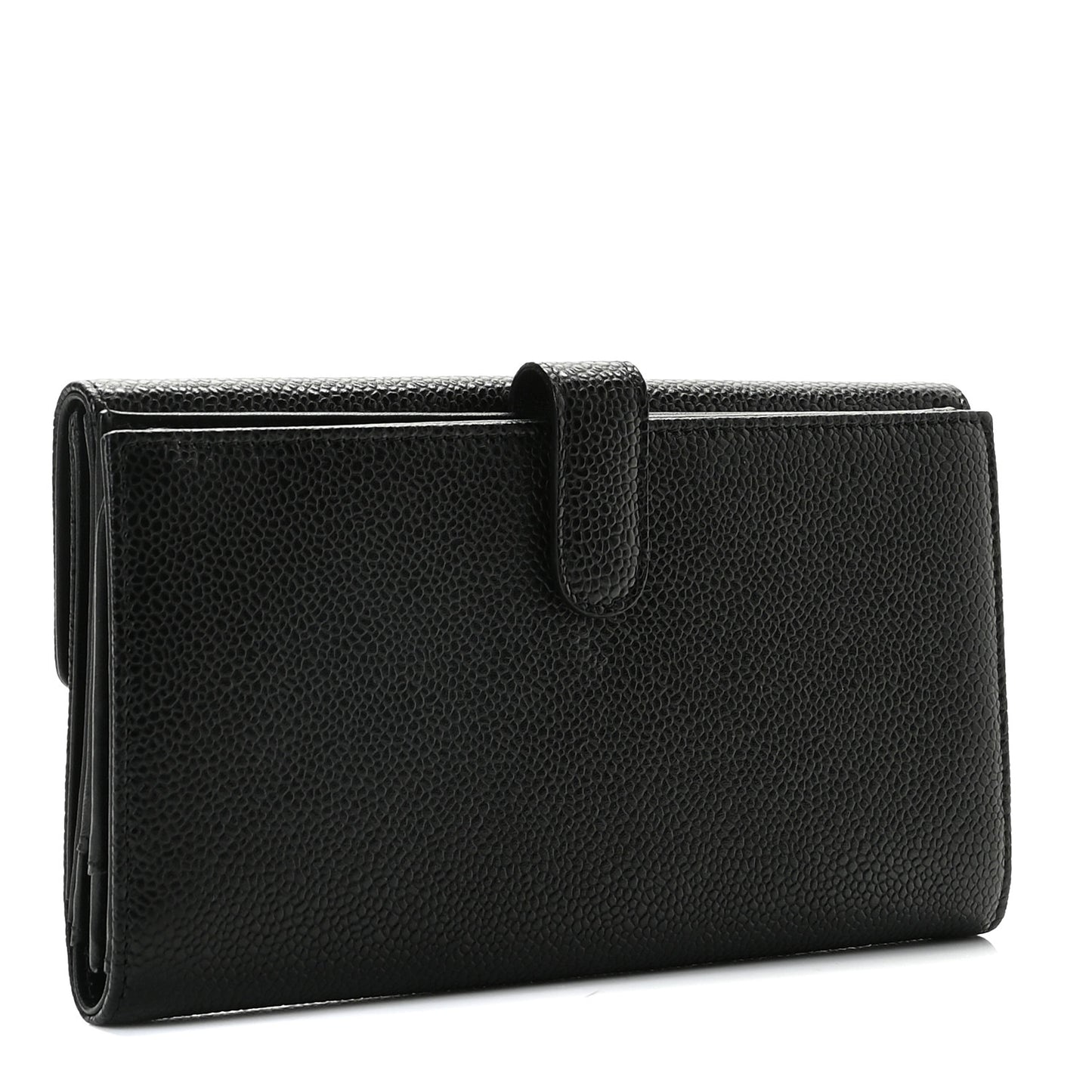 Caviar Timeless CC French Long Wallet Black