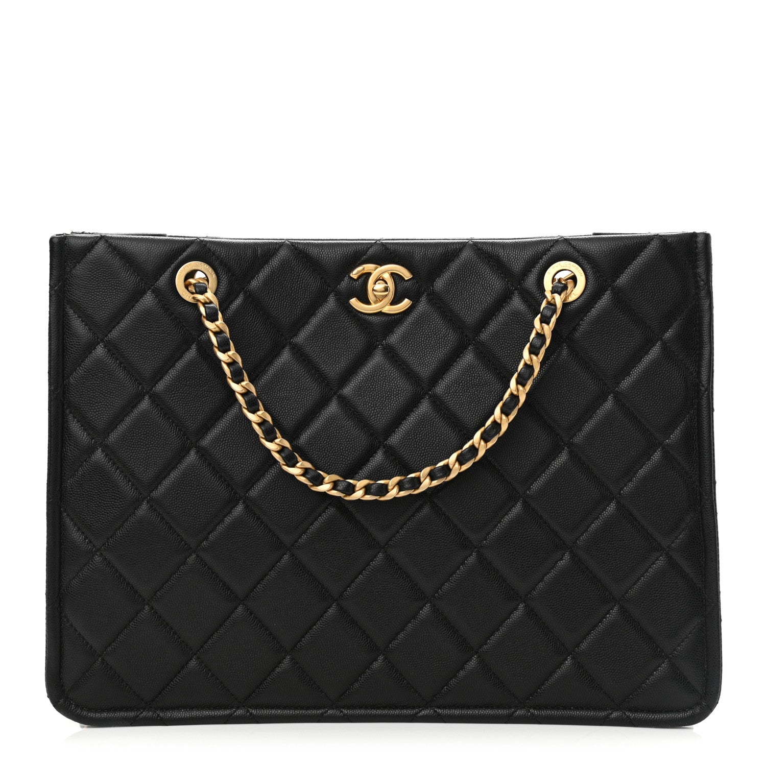 Chanel Caviar Quilted Sweet Classic Shopping Tote Black 1 of 10