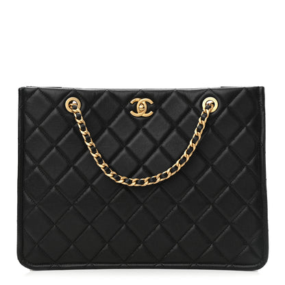 Chanel Caviar Quilted Sweet Classic Shopping Tote Black 1 of 10