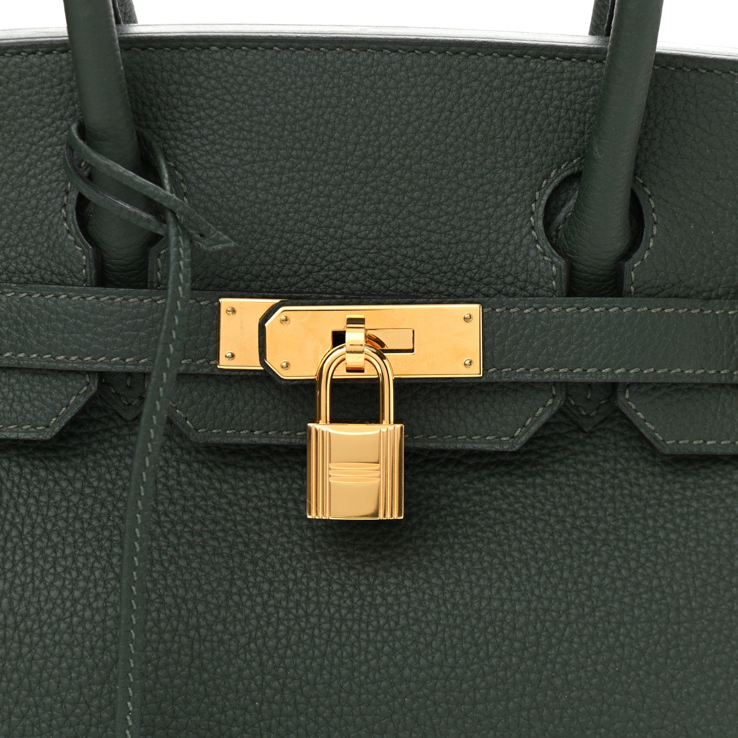 Hermes Togo Birkin 30 Vert Fonce 10 of 11