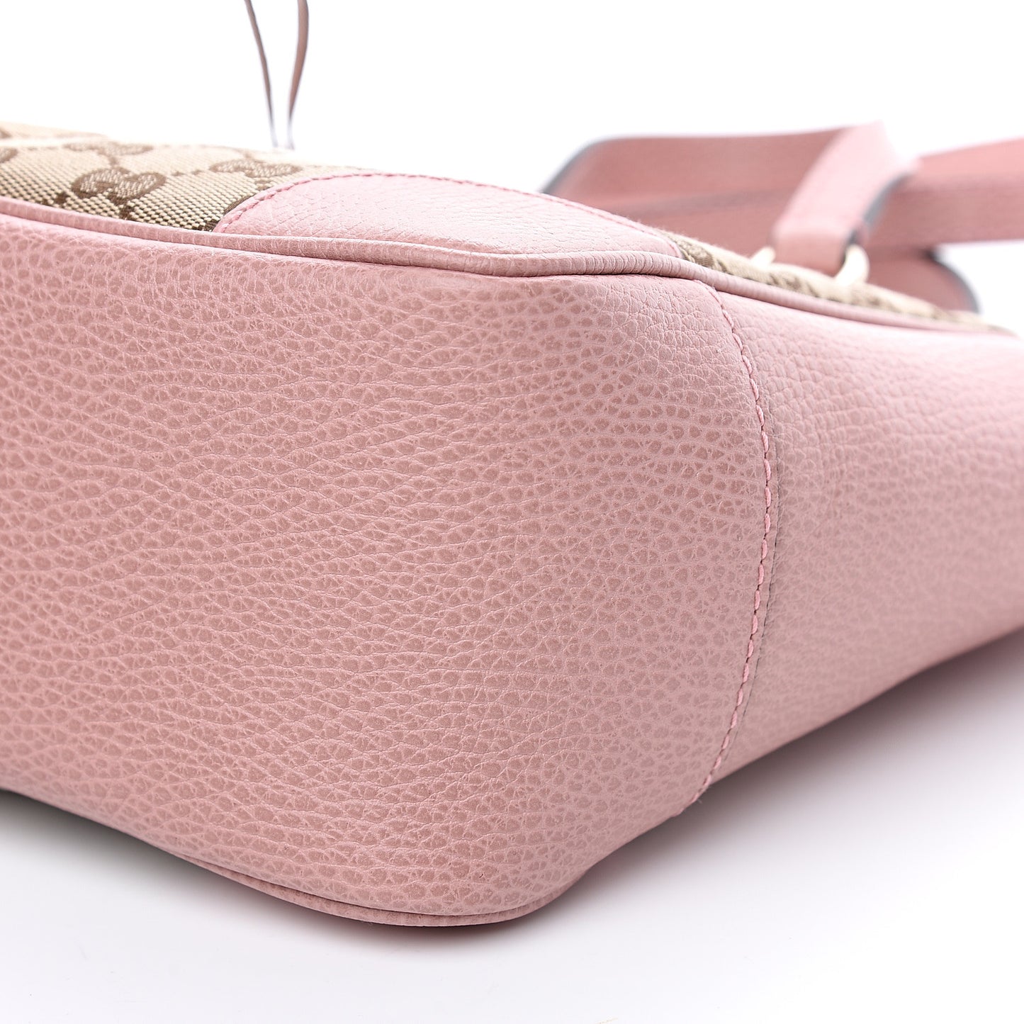 Monogram Small Bree Tote Beige Soft Pink