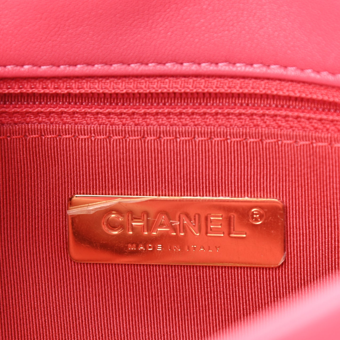 Lambskin Quilted Medium Chanel 19 Flap Pink