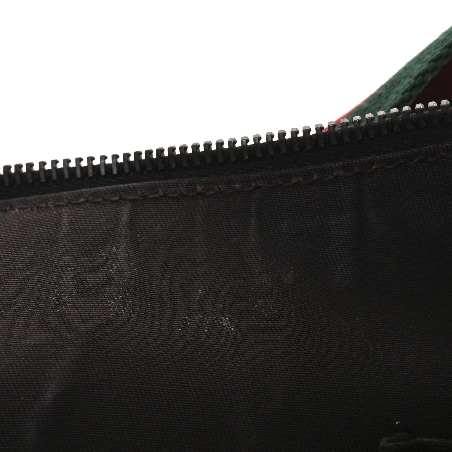Gucci Monogram Web Medium Half Moon Hobo Dark Brown 12 of 15