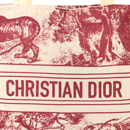 Christian Dior Straw Dioriviera Tote Red 6 of 10