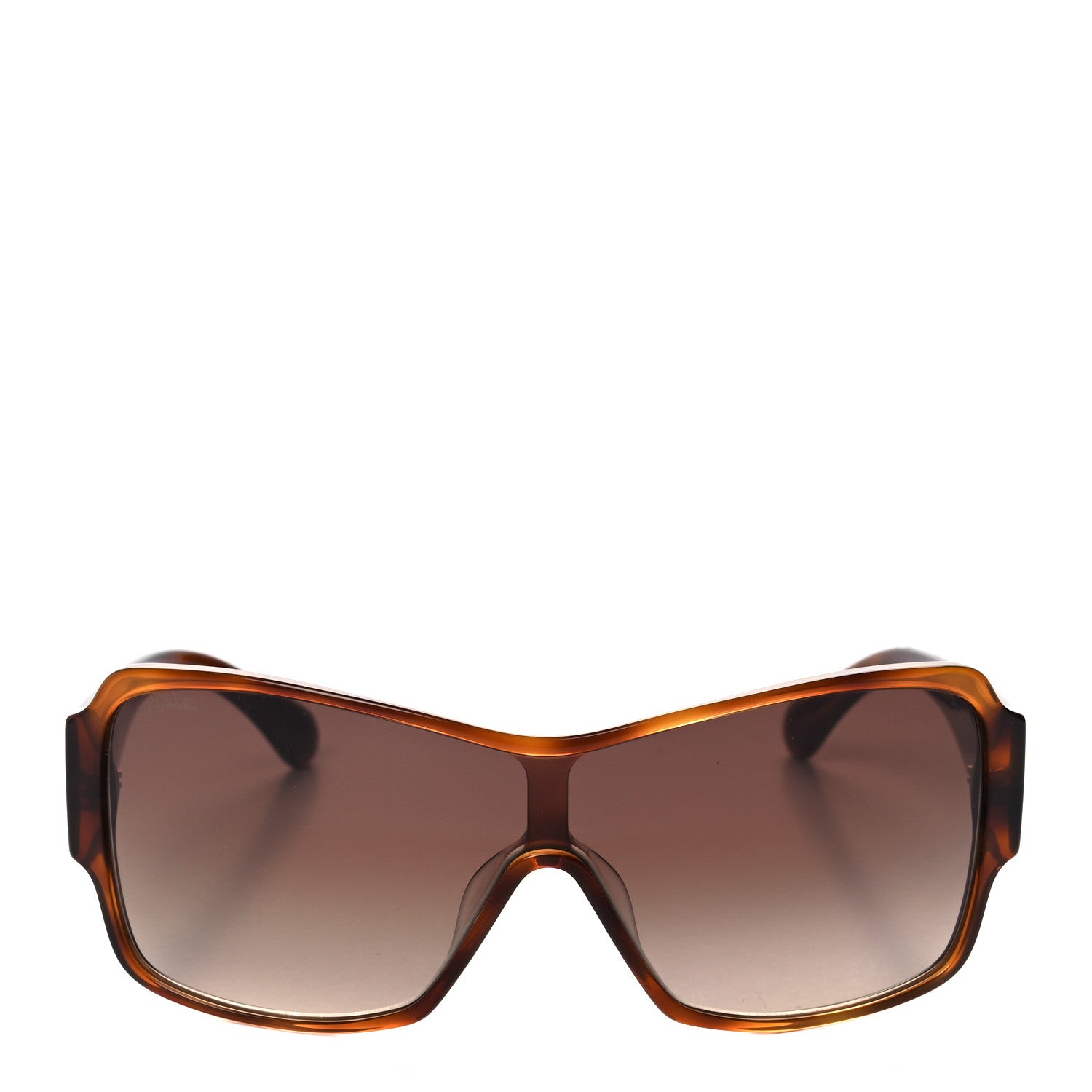Chanel Acetate Shield Sunglasses 5449-A Dark Tortoise 3 of 7
