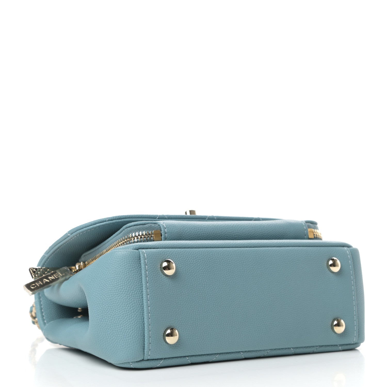 Chanel Caviar Quilted Small Business Affinity Flap Light Blue 4 of 11