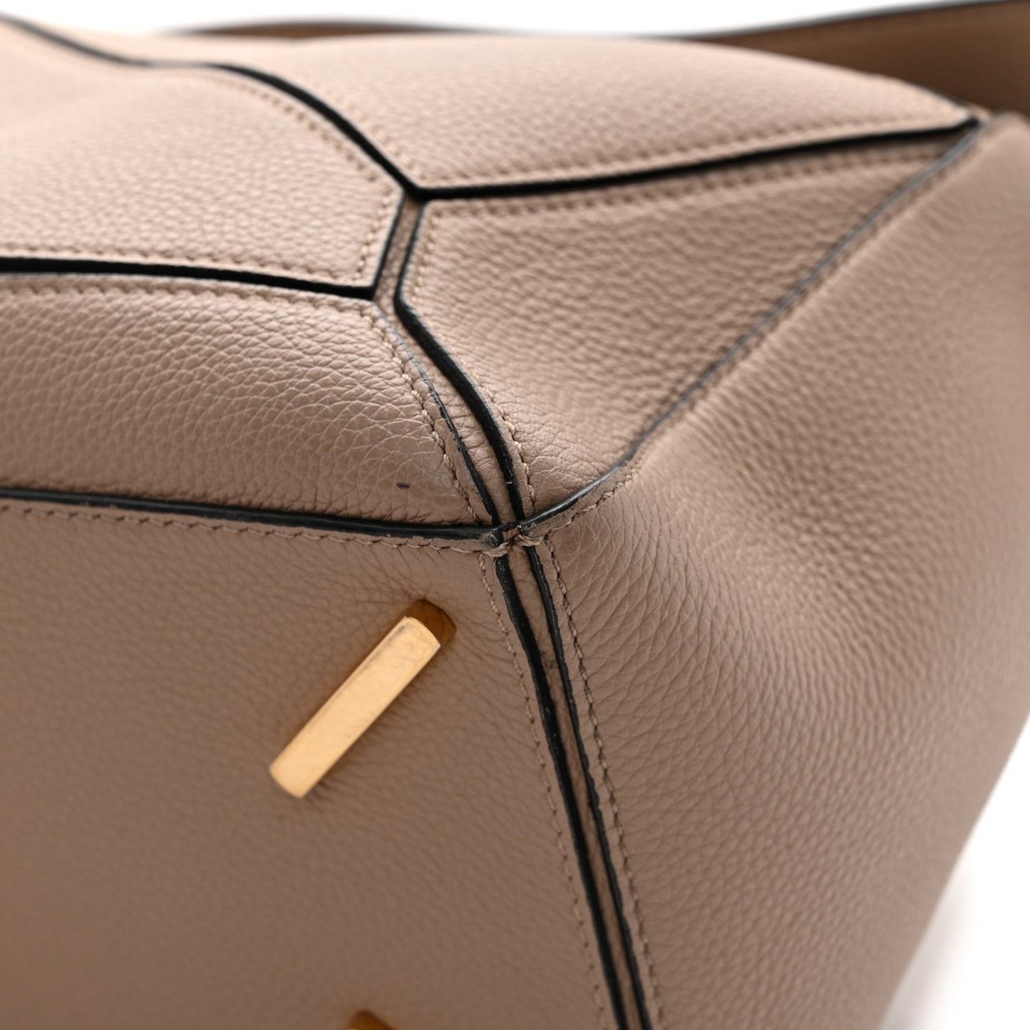 Calfskin Medium Puzzle Bag Sand