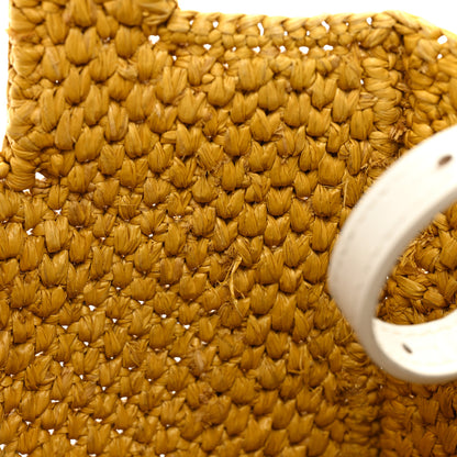 Loewe Raffia Small Paula's Ibiza Logo Tote Ochre 13 of 17