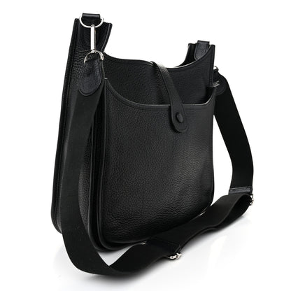 Hermes Taurillon Clemence Evelyne III GM Black 3 of 10