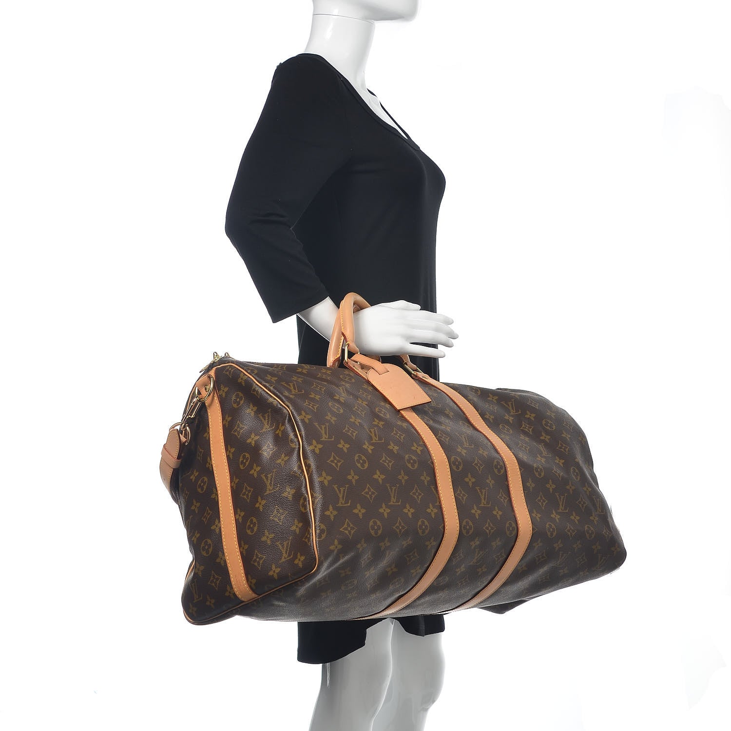 Louis Vuitton Monogram Keepall Bandouliere 55 3 of 13